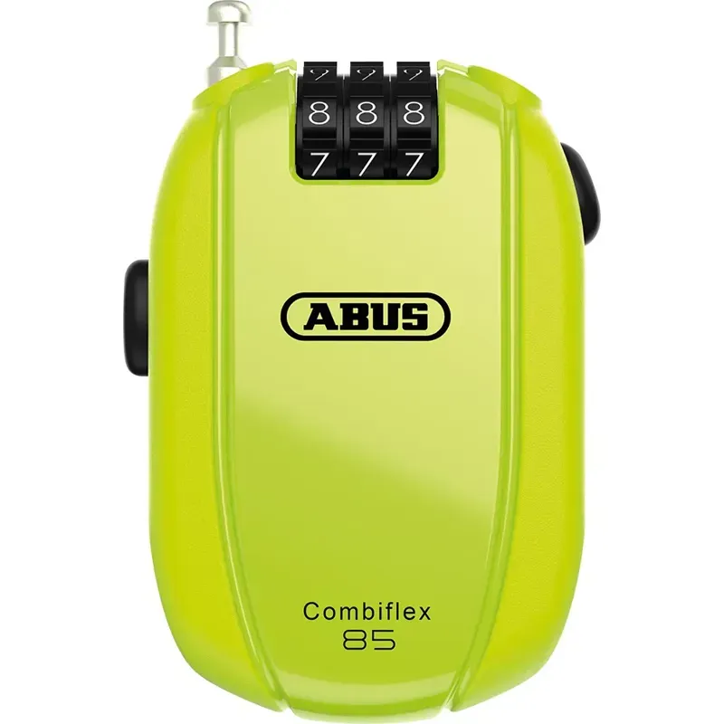 ABUS Combiflex Break 85 Bike Lock in Neon Yellow
