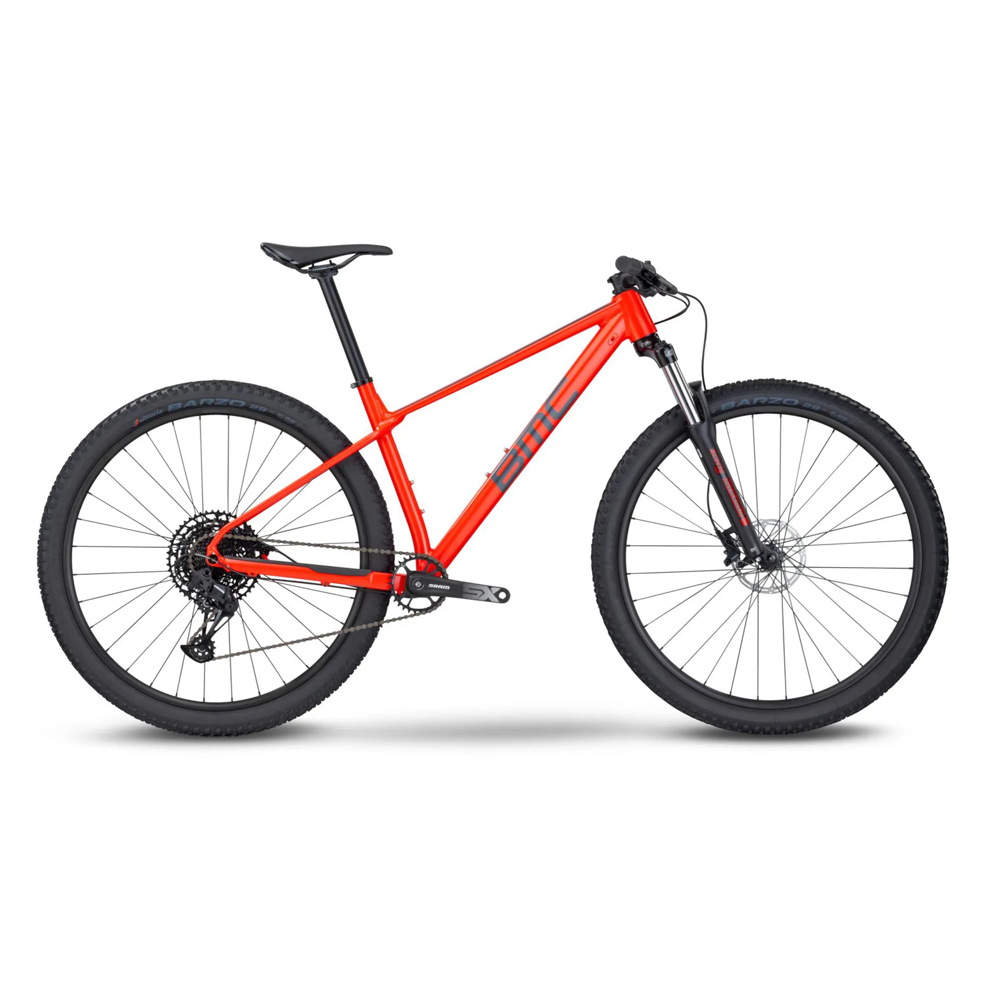 2022 BMC Twostroke AL Four Hardtail MTB in Neon Red