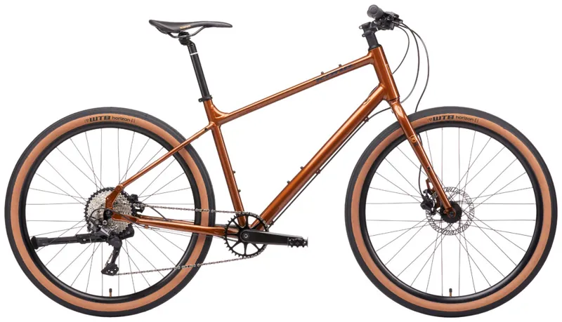 2021 Kona Dew Plus Unisex Aluminium Hybrid Bike in Brown
