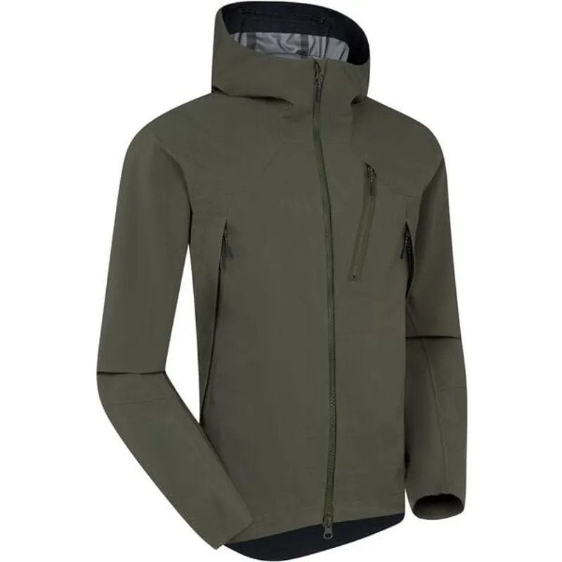 Madison DTE Waterproof Cycling Jacket in Green-1