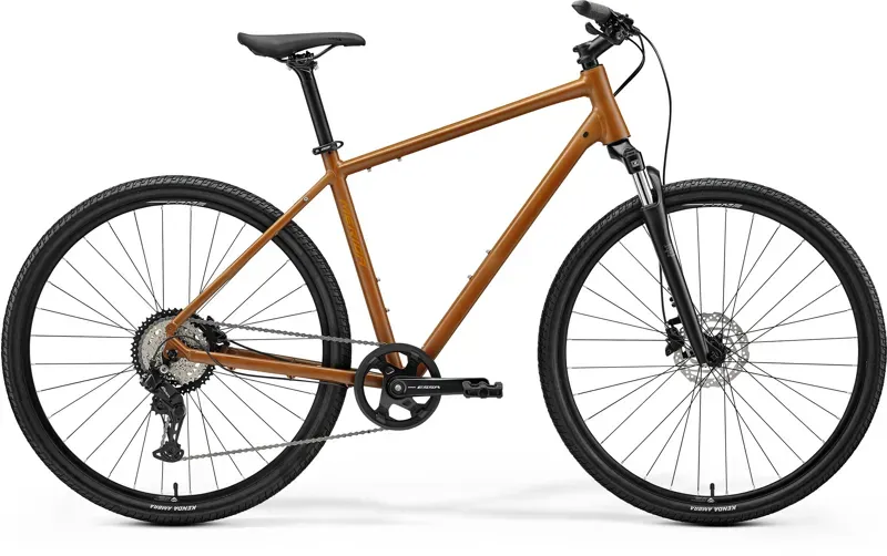 Merida Crossway 20 Hybrid Bike in Silk Fall Leaf Brown Wild Honey