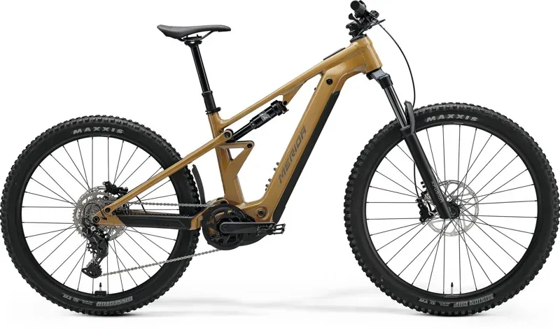 Merida Etmo 400 Electric Full Suspension Bike in River Clay