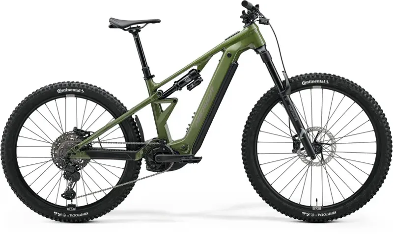 Merida Etmo 800 Electric Full Suspension MTB in Anaconda Green
