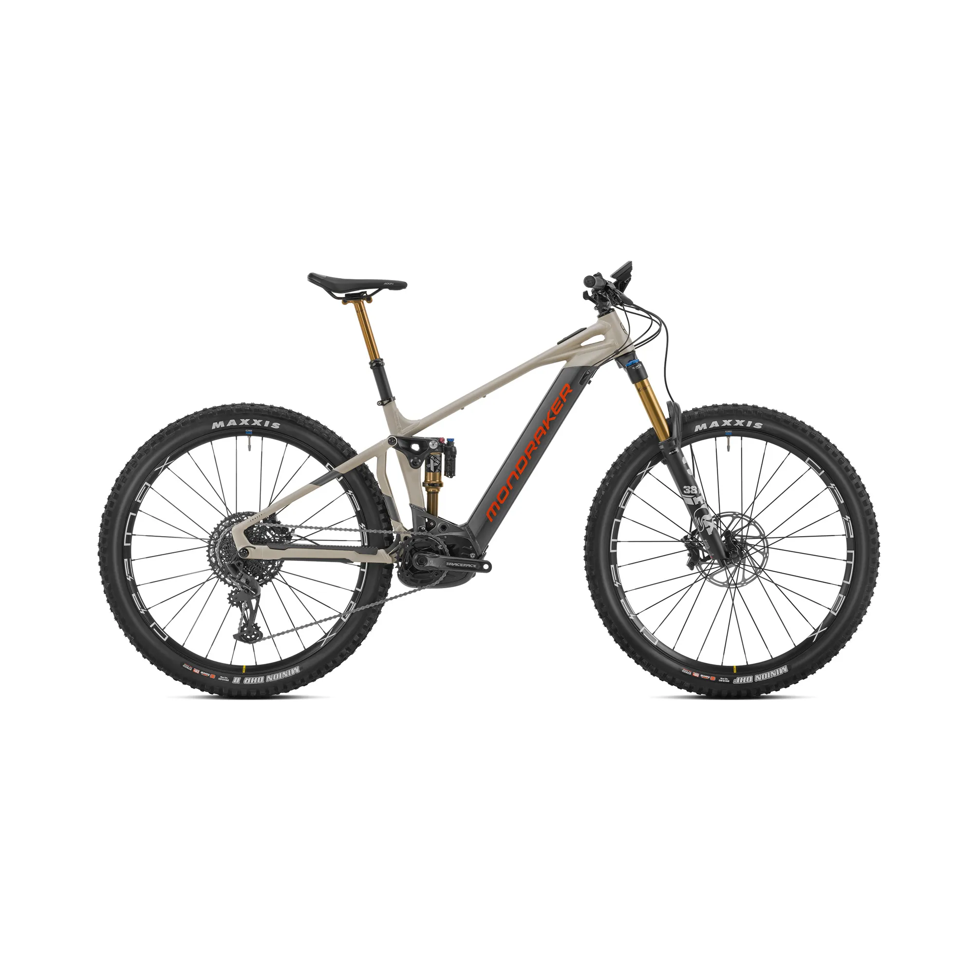 23+ Full Suspension E Bikes 2023 Mondraker Crafty RR Alloy Full Suspension E Bike in Sand