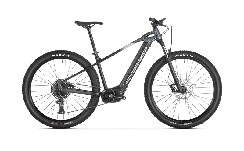Mondraker Prime G4 Electric Hardtail Mountain Bike in Black Grey