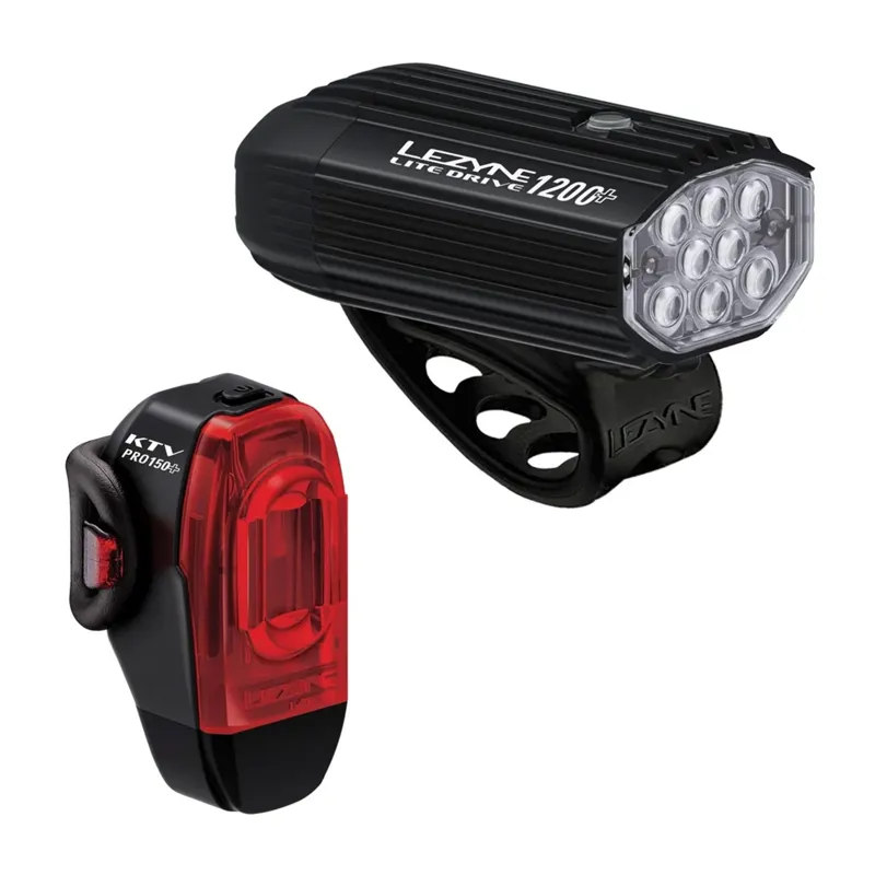 Lezyne - Lite Drive 1200+ / KTV Drive Pro+ - Black pair Light
