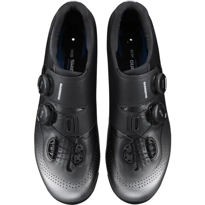 Shimano Rc702 Road Cycling Shoe in Black Silver-2
