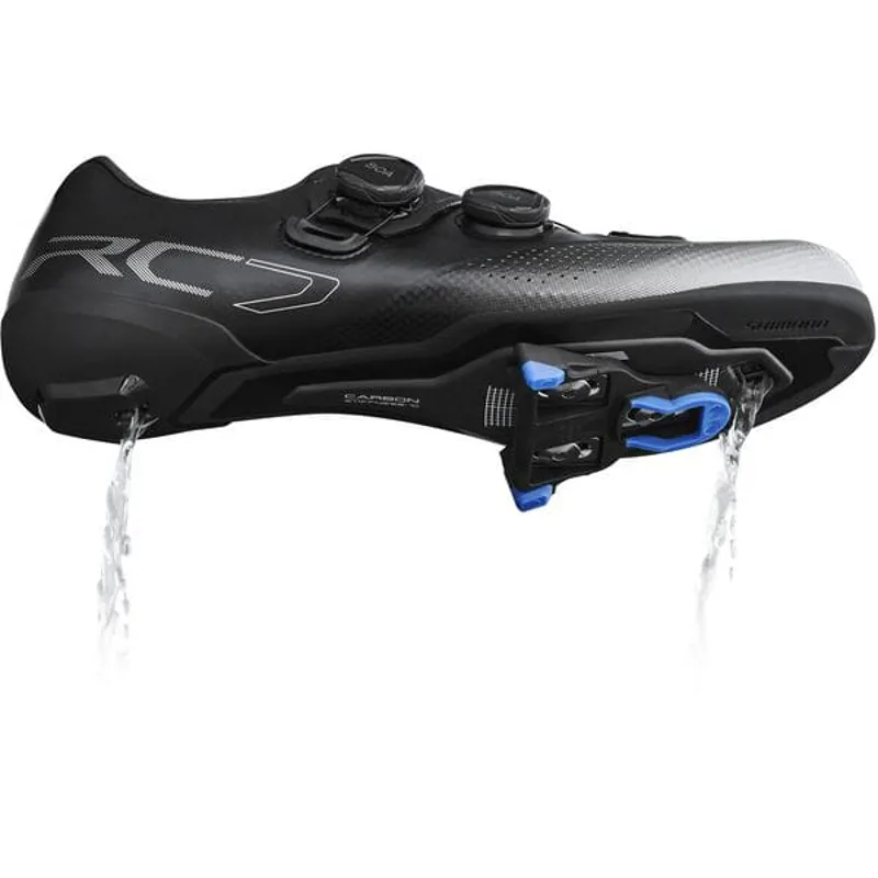 Shimano Rc702 Road Cycling Shoe in Black Silver-1