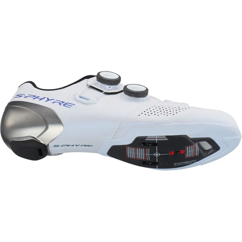 Shimano S-Phyre rc902w Womens Road Cycling Shoes in White-3