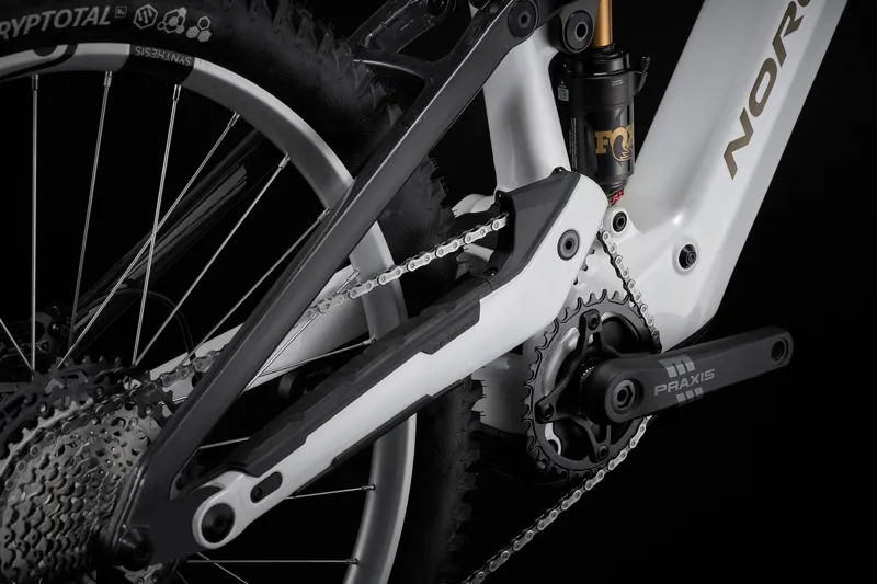 Norco Range VLT C1 2026 Carbon Electric MTB in White-5