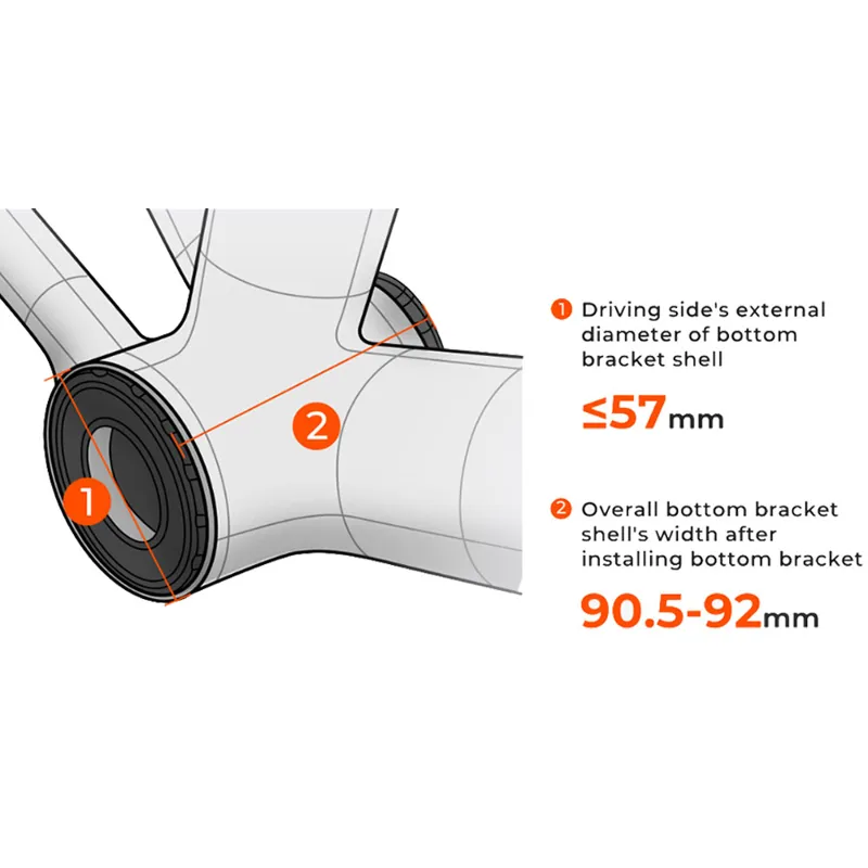 Magene TEO P515 Carbon Power Meter Crank Black -6