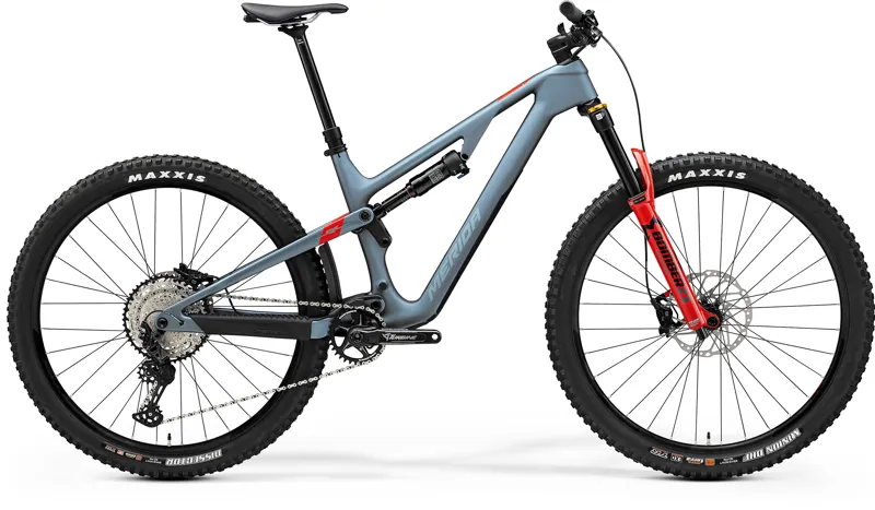 Merida One-Forty 6000 Full Suspension Carbon MTB in Blue