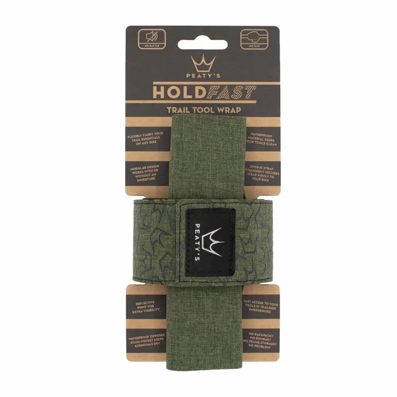 Peaty's HoldFast Trail Tool Wrap in Green