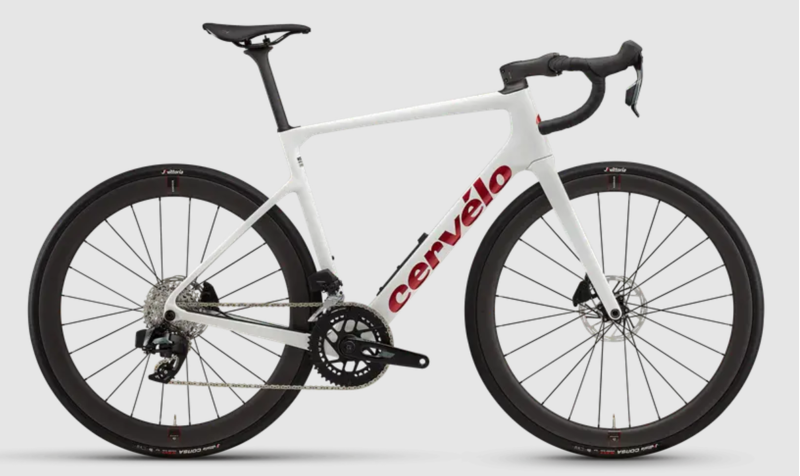 Cervelo Caledonia 5 Rival AXS Carbon Road Bike in Vanilla Cherry