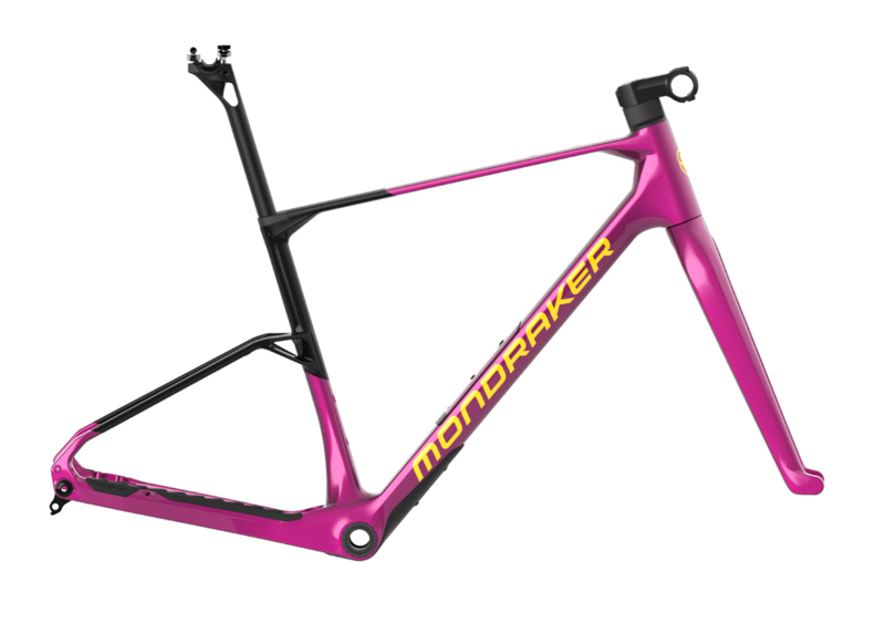 Mondraker Arid Carbon Frameset in Fangsia Pink