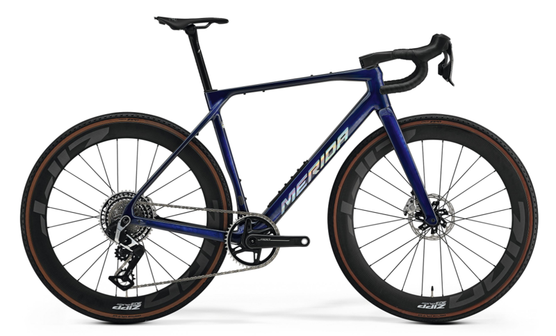 Merida Mission 10K Carbon Gravel Bike In Blue Clear Coat