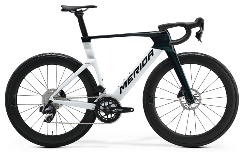 NEW Merida Reacto 7000 Carbon Aero Race Bike In Green White