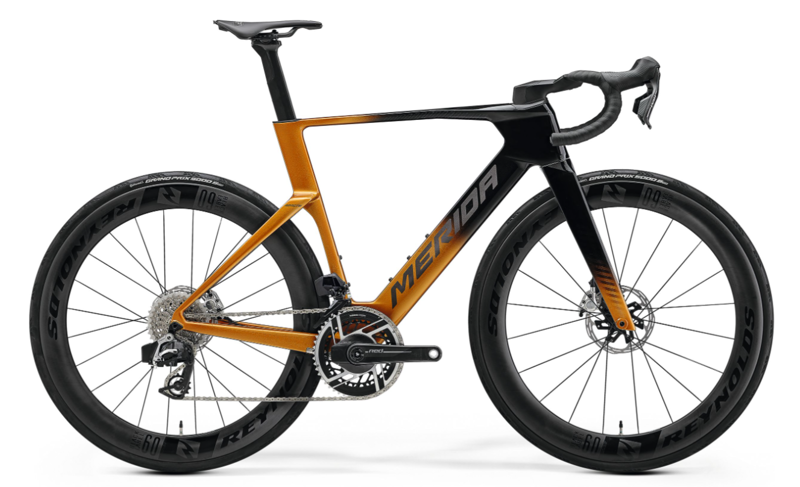 NEW Merida Reacto 10k Carbon Aero Race Bike In Gold