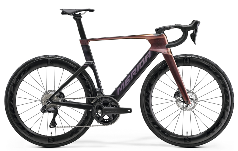 NEW Merida Reacto 8000 Carbon Aero Race Bike In Rainbow