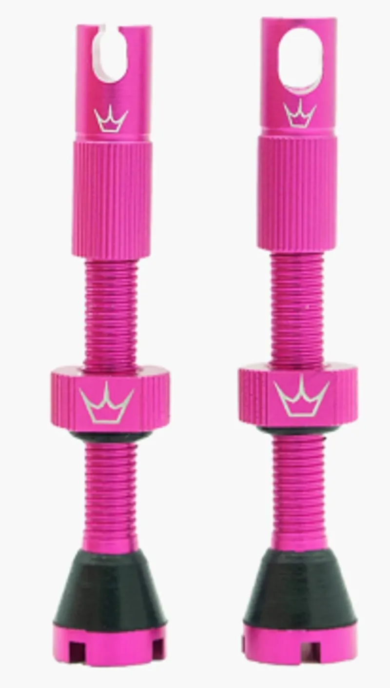 Peaty's X Chris King MK2 42mm Tubeless Valves in Punch